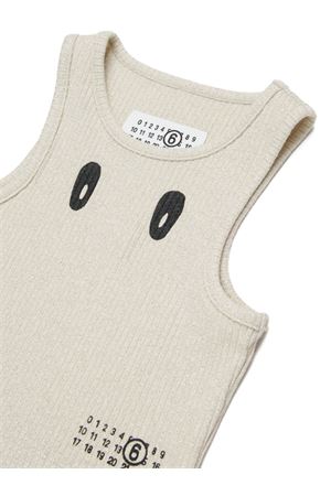 canotta in poliestere beige MM6 KIDS | M60984MM07SM6209